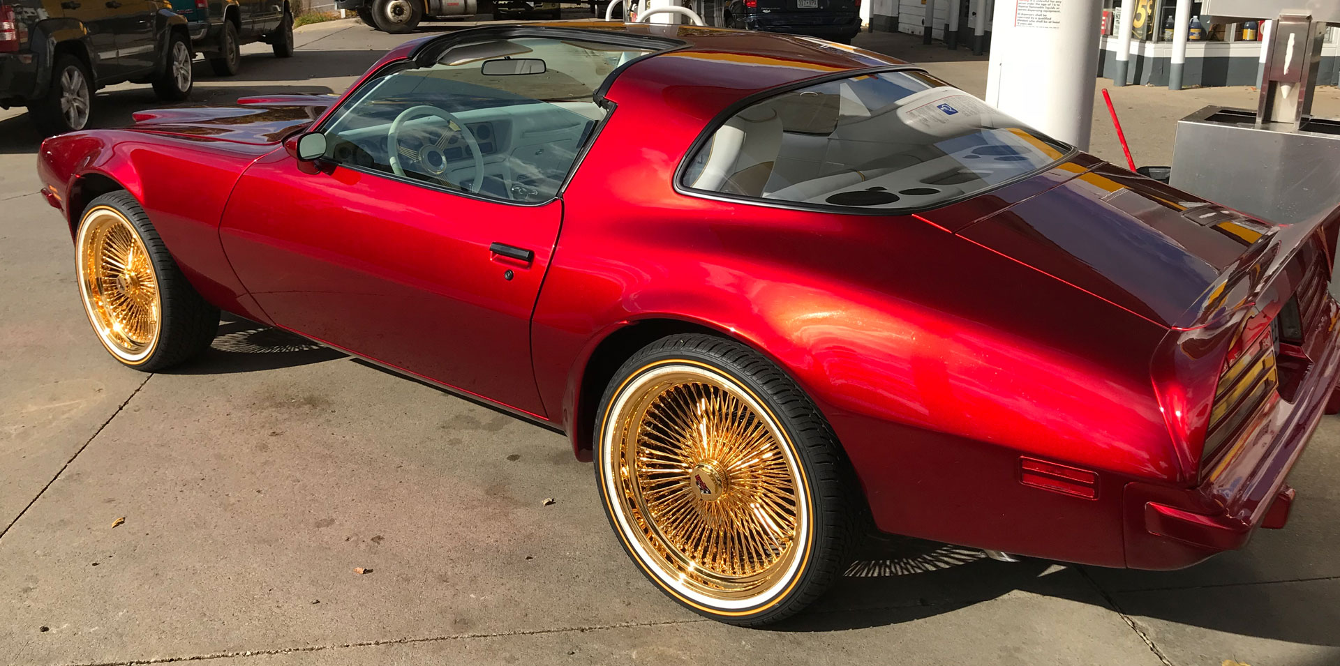 Firebird with all gold wheels