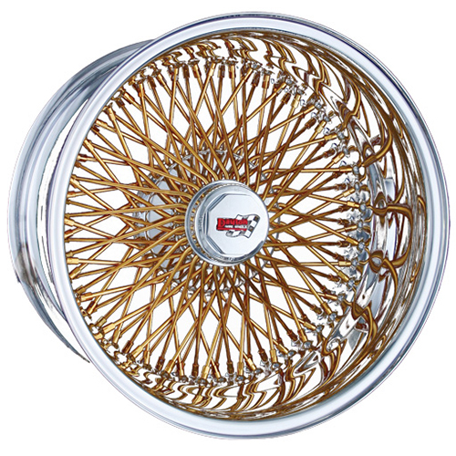 Triple Cross Reverse Lace Wheel Gold Option